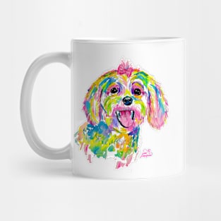 Maltese or Bichon Frise painting Mug